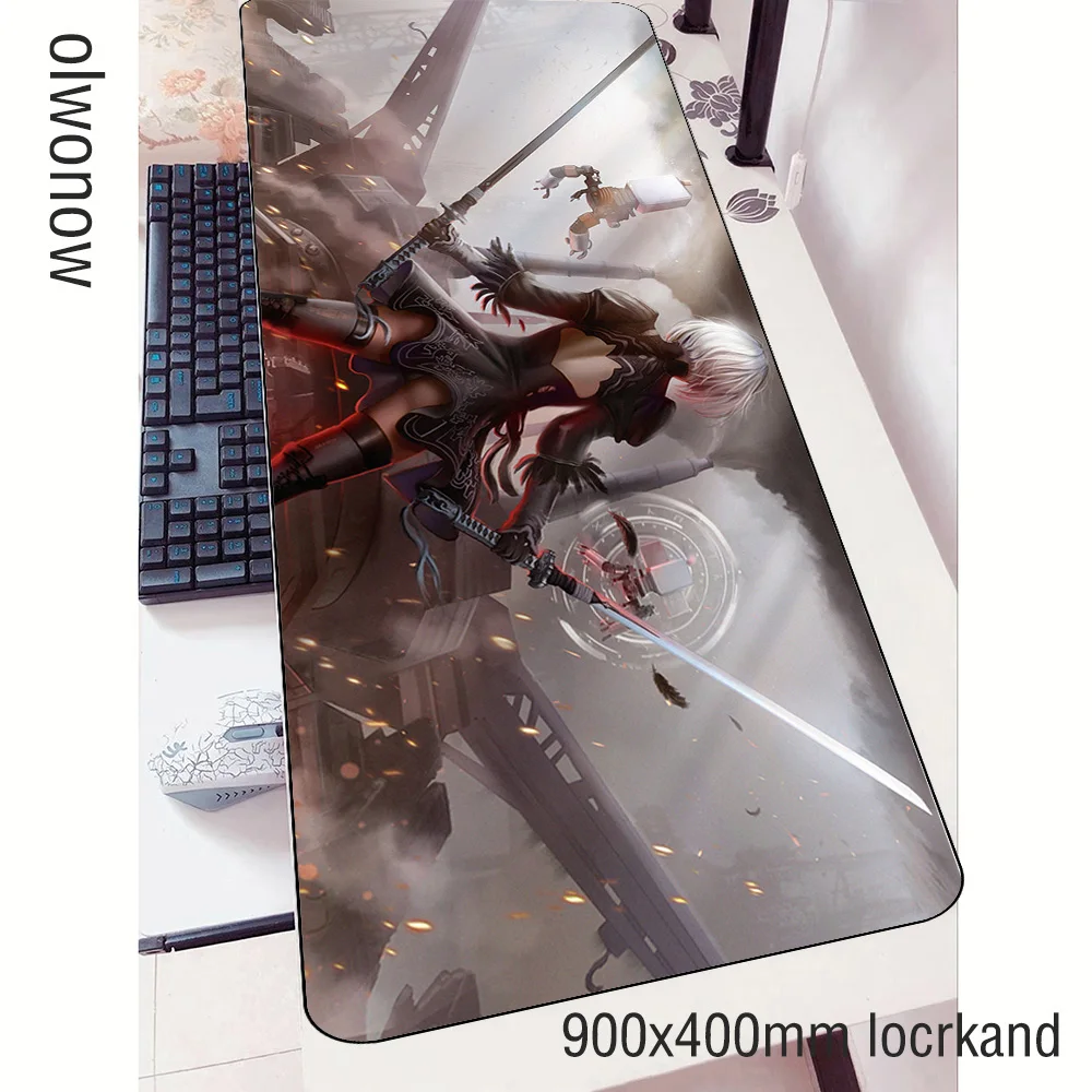 Nier коврик для мыши геймер ноутбук 90x40 см notbook коврик для мыши игровой коврик для мыши подарок для мальчика коврик для мыши ПК стол коврик для мыши