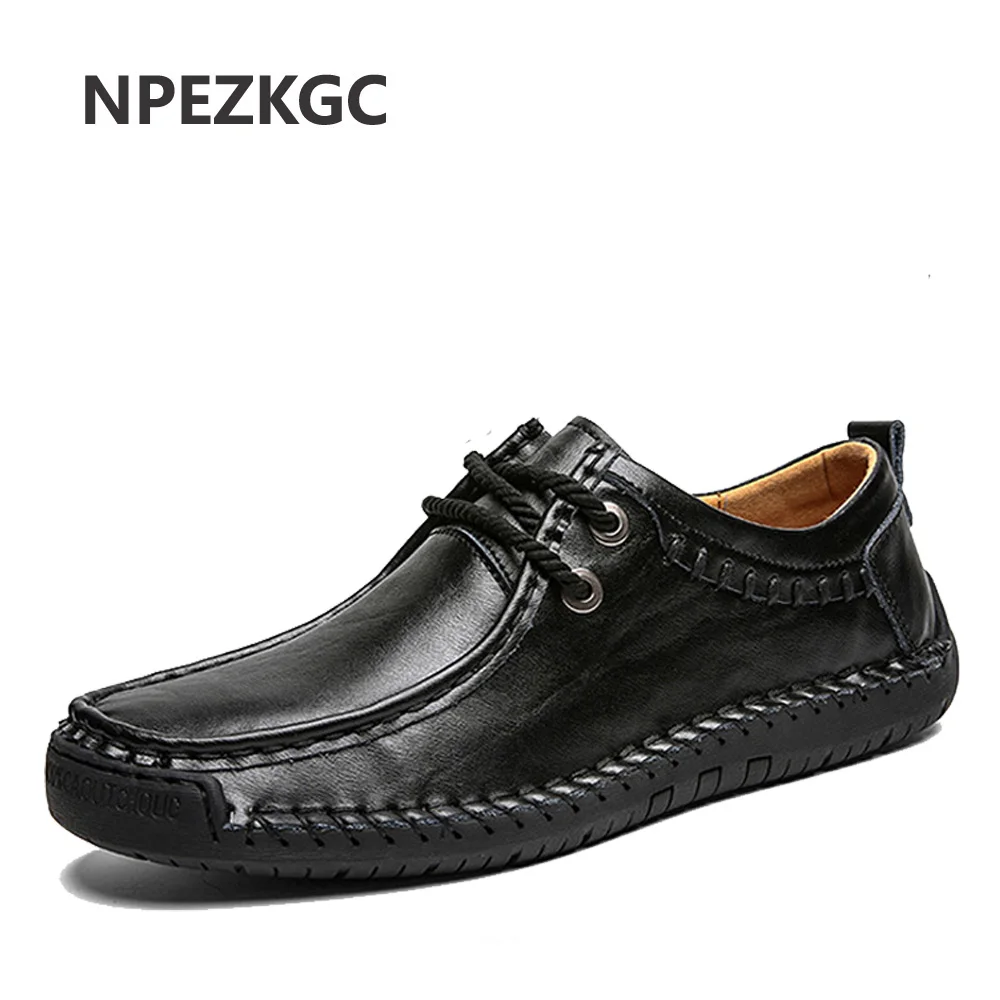 NPEZKGC/Новое поступление; сезон весна-лето; удобная повседневная обувь; Мужская Тканевая обувь для мужчин; брендовые модные лоферы на плоской подошве со шнуровкой