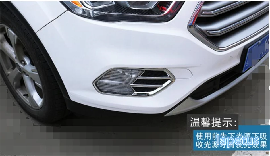 

Lapetus Front Face Fog Lights Lamp Molding Decoration Frame Cover Trim Fit For Ford Kuga / Escape 2017 2018 2019 / ABS