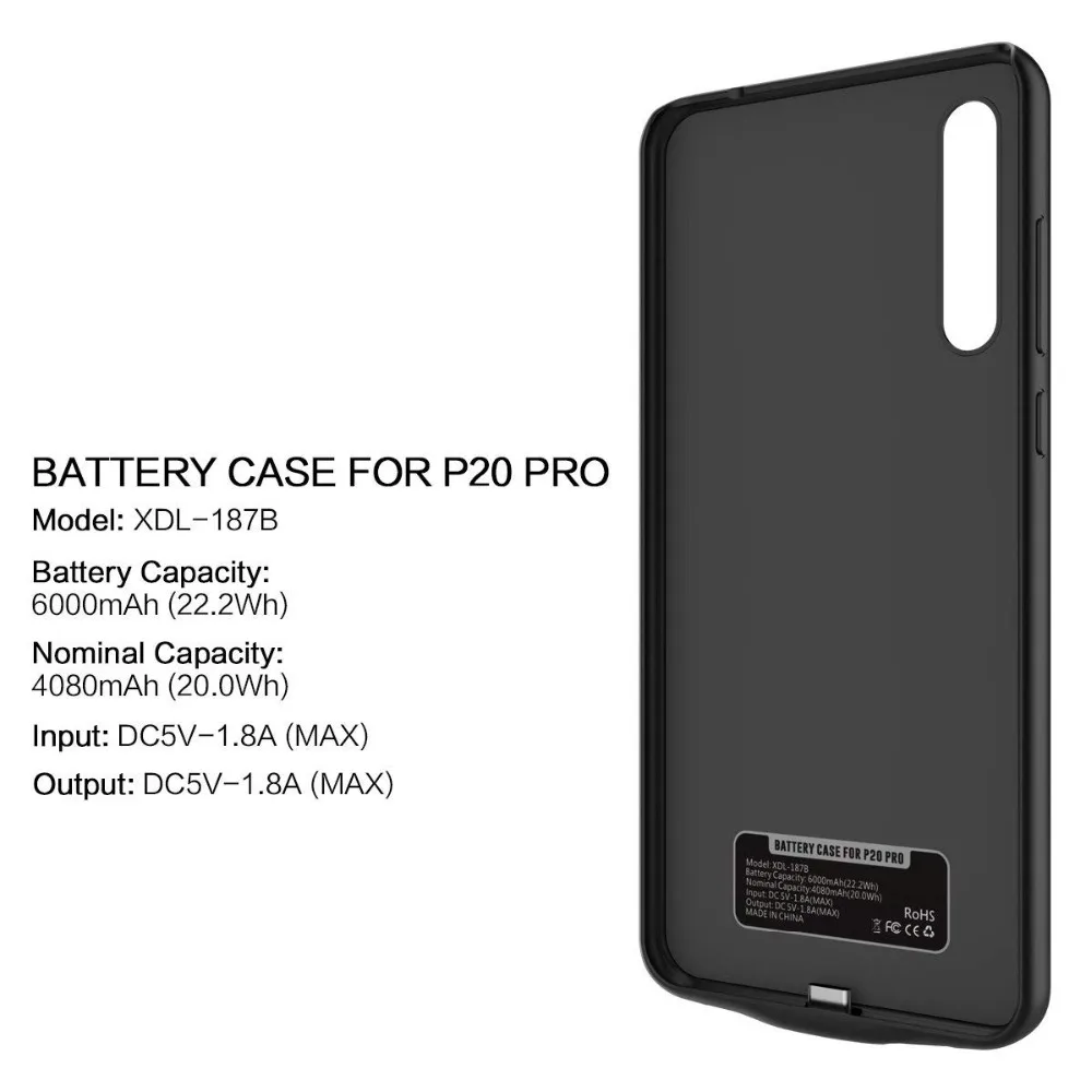 Чехол для аккумулятора + Bluetooth наушники HUAWEI P20/P20Pro TPU рамка чехол телефона power bank