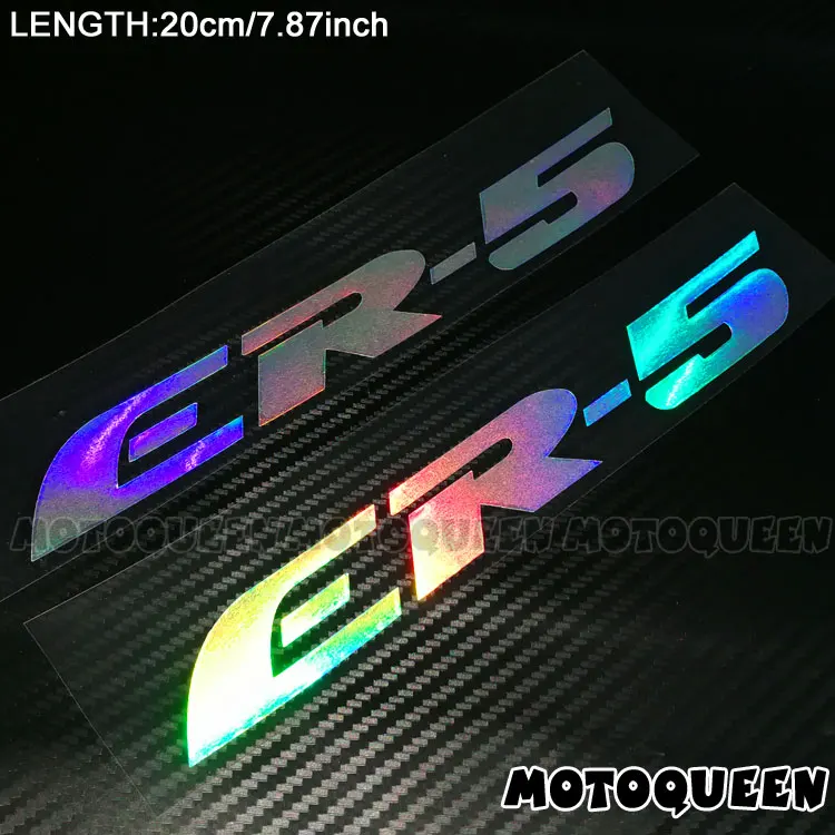 ER-5 Laser Мотоцикл Светоотражающие танк колодки обтекатель наклейки для Kawasaki ZX-RR VERSYS 1400GTR Z300 Z1000 Z750 ZZR600 ZZR1400 ZXR750 - Цвет: ER-5 Laser