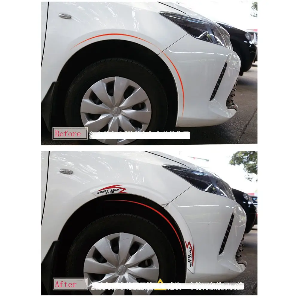 Новейший 2 шт. декоративный стикер против столкновений для Camry Corolla Civic Lavender для автомобильных аксессуаров
