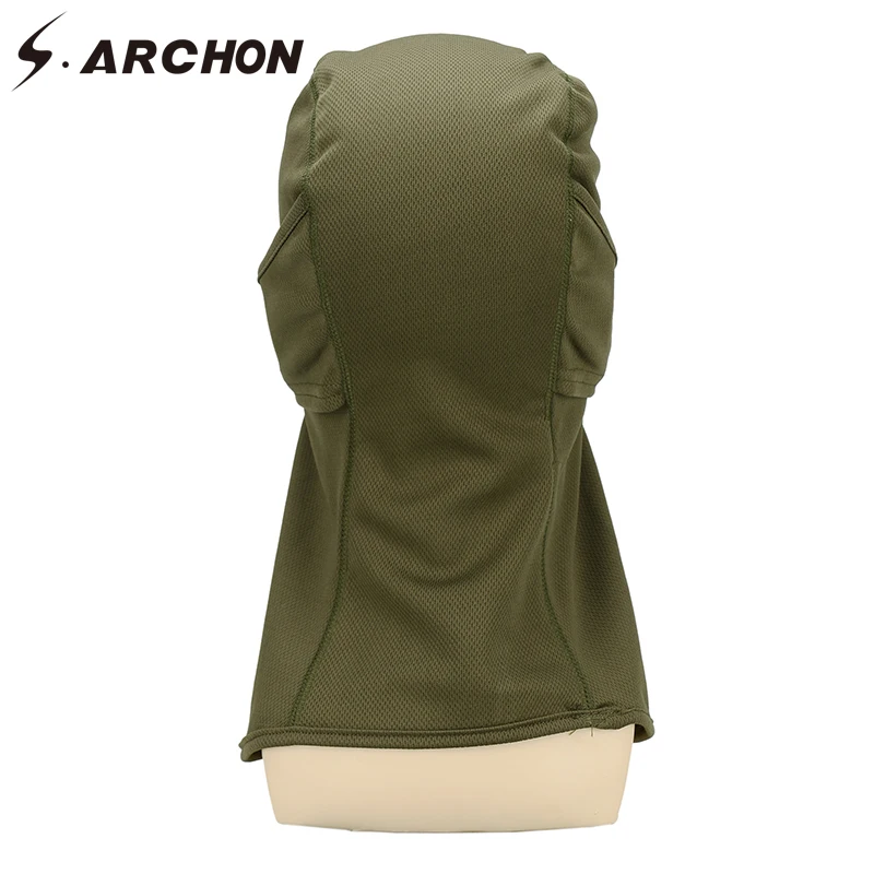 

S.ARCHON Unisex Quick Dry Camouflage Military Beanie Men Full Face Tactical Balaclava Hat Skullies Paintball Airsoft Army Masks