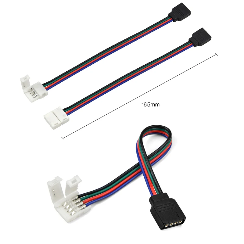10 шт. 5 шт. 1 шт. 4pin 10 мм RGB Разъем для светодиодной ленты бесплатный сварочный разъем для 5050 SMD RGB Разъем для светодиодной ленты аксессуар