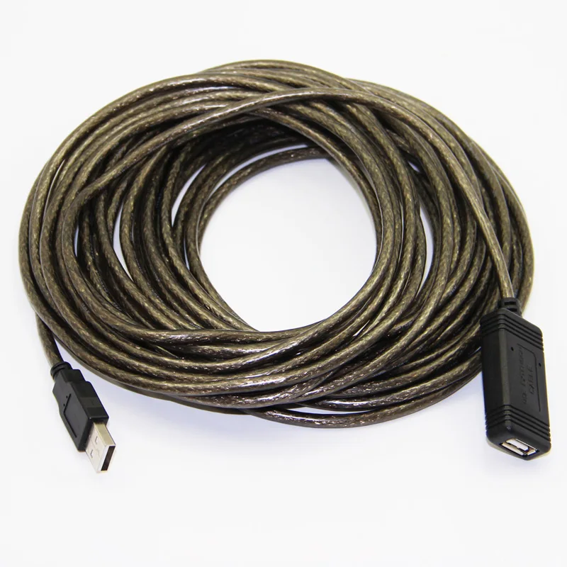 Lballist активный репитер USB2.0 кабель-удлинитель для мужской женский двойной экранированный встроенный ic чипсет 5, 10 м, 15 м, 20 м возможностью погружения на глубину до 30 м
