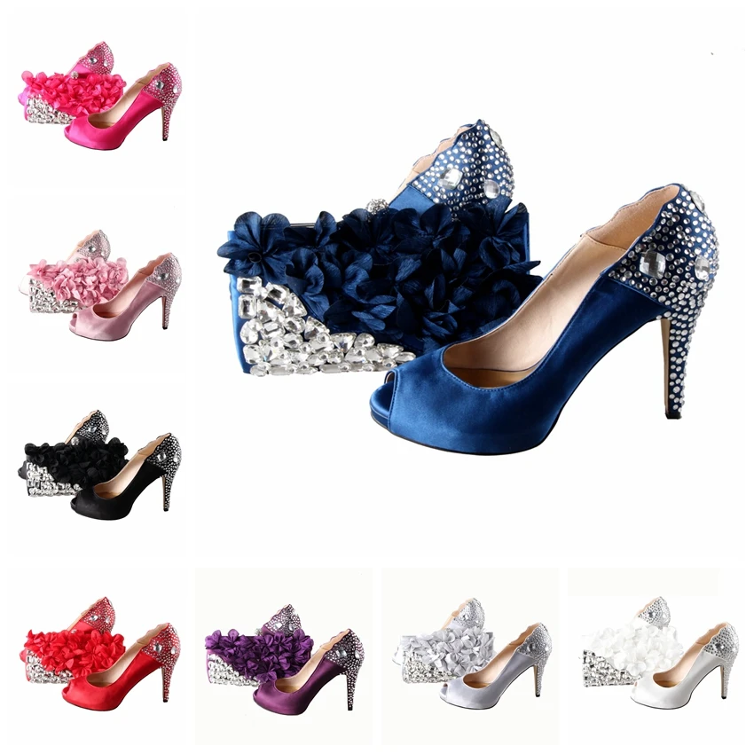 BS010 индивидуальные ручной работы фиолетовые стразы Итальянская обувь с