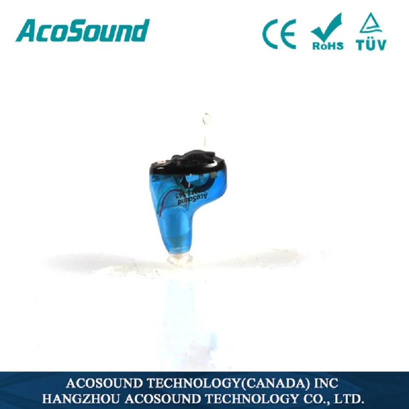 AcoSound невидимый слуховой аппарат звуковые усилители 610IF CIC слуховые аппараты для глухих слуховых аппаратов с 9 затычками для ушей