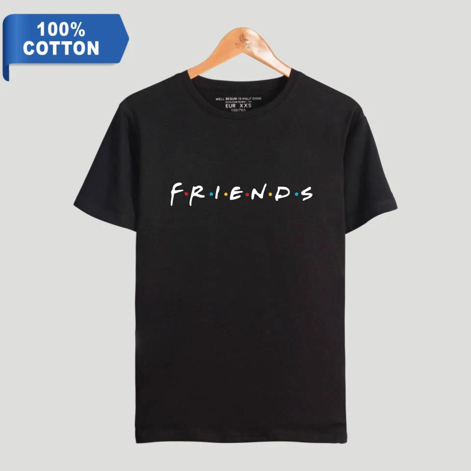 Футболка с надписью Friends Ill Be туда для вас футболка ТВ игр в стиле Харадзюку
