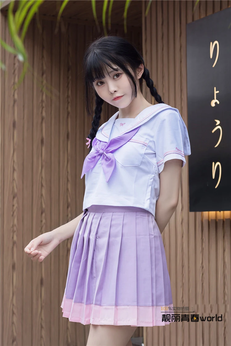 SO Kawaii японская школьная JK Сейлор униформа женская блузка плиссированная юбка