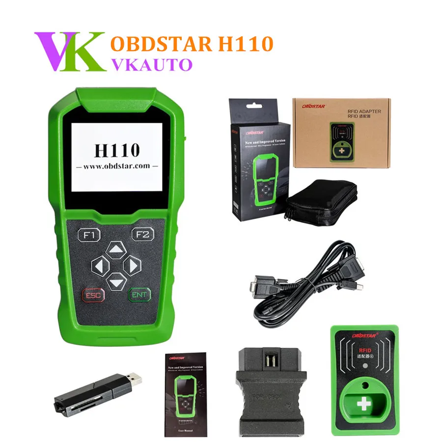 OBDSTAR H110 VAG с rfid-адаптером программатор ключей поддержка коррекции одометра