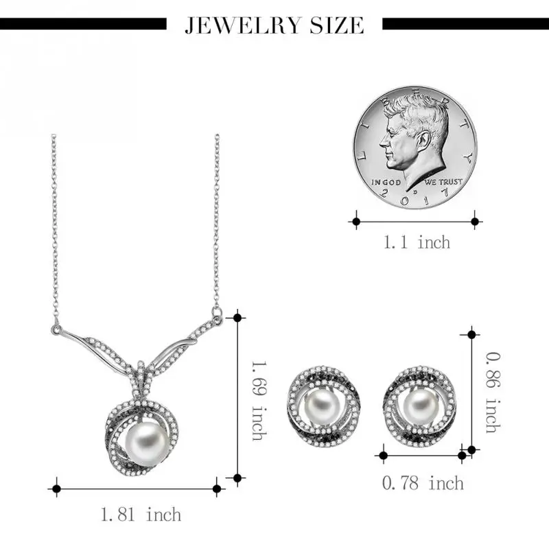 Мода элегантный кулон Цепочки и ожерелья серьги стержня уха кольцо подарочный