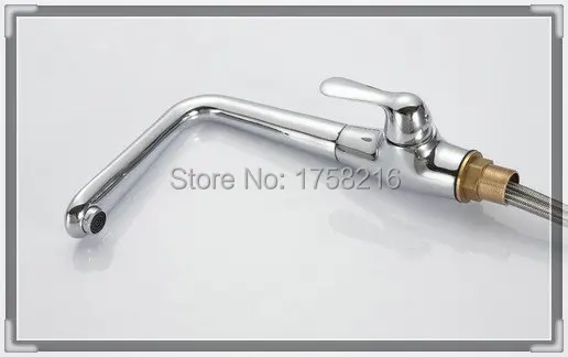 2014 Freeshipping Contemporary Single Handle Hot Sell Beautiful Square Swivel Kitchen Faucet Sink Mixer Tap KF030 touch tap |