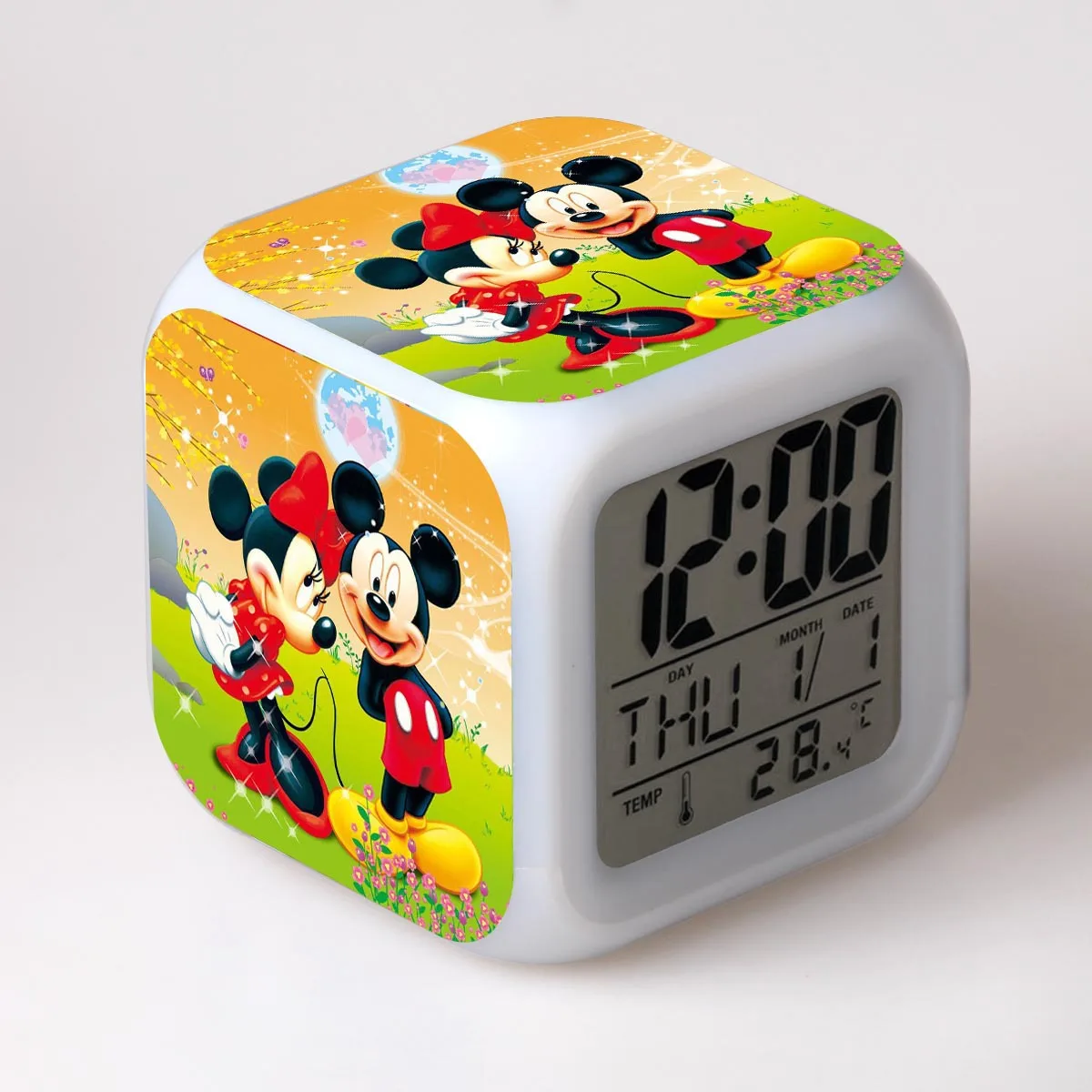 22 Детский будильник игрушка цифровые часы электронные Reloj Despertador мультфильм Микки светодиодные часы для вечеринки подарок на день рождения стол Reveil Wekker - Цвет: 22