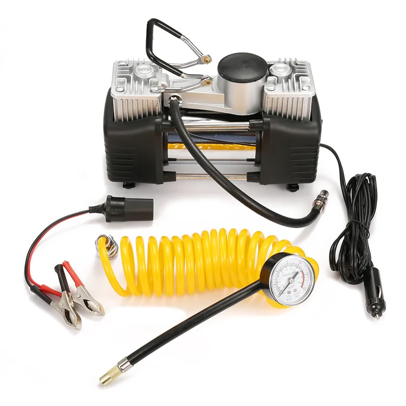 150PSi DC 12V 14A 150W тяжелый Doppelzylinder Luftpumpe Kompressor Авто рейфен надувной двойной цилиндр воздушный насос для автомобиля лодки