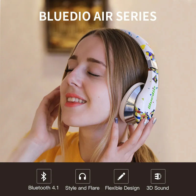 Bluedio Air Bluetooth наушники складные BT4.1 Стерео беспроводные для телефонов и