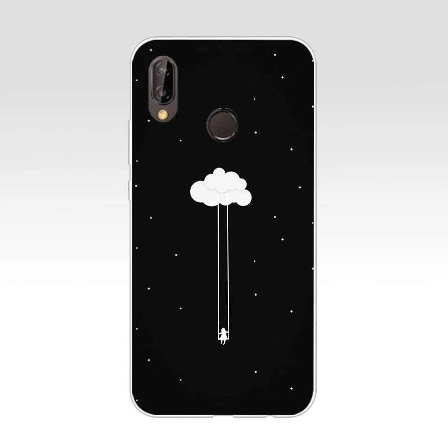 264AQ линии искусства абстрактный узор Мягкий Силиконовый ТПУ чехол для huawei p 20 lite pro