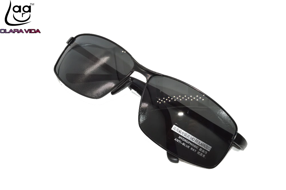 = CLARA VIDA черный алюминиевомагниевый сплав щит солнцезащитные очки мужские