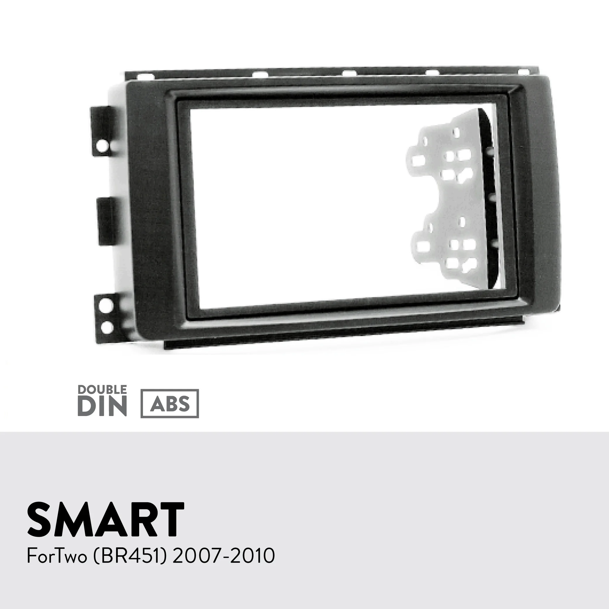 Двойной Din Автомобильный Радио панель для Smart ForTwo(BR451) 2007-2010 приборная установка комплект наборная доска установочная пластина крышка адаптера рамка