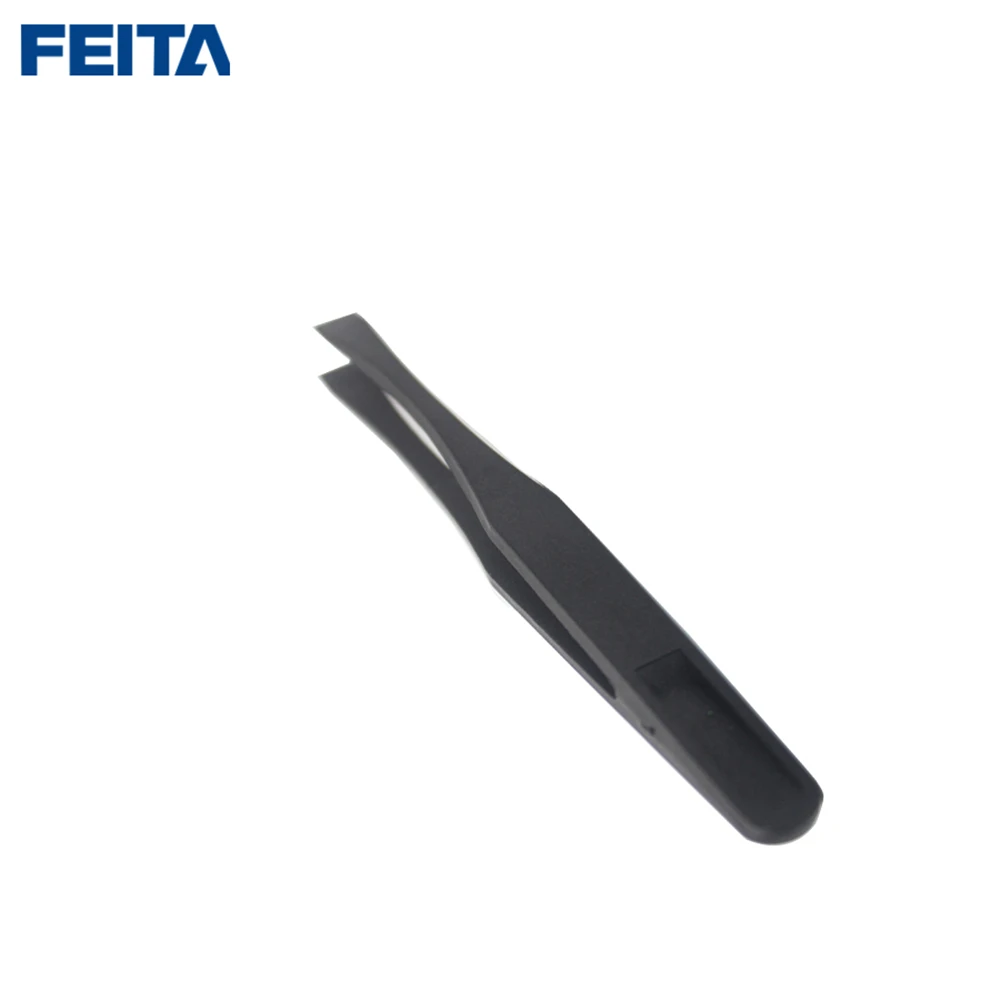 

FEITA 6PCS 93301-08 Plastic Tweezers Set Black ESD Hand Repair Tools for Electronic,Repair,Laboratory, industrial, cleanroom