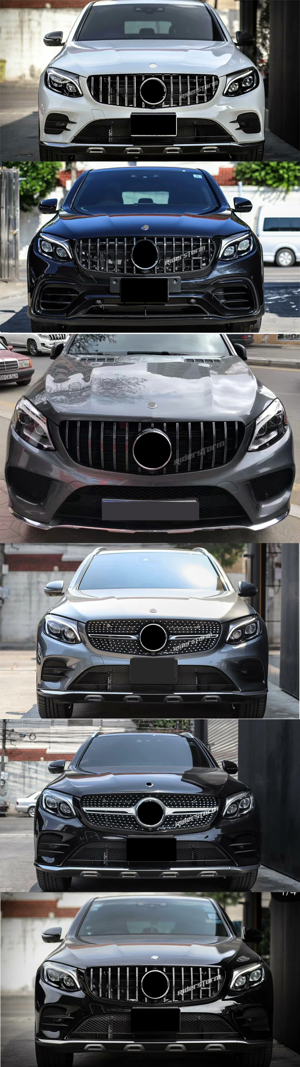 Для x253 GT Решетка переднего гриля для Mercedes+ GLC класс GLC200 GLC250 GLC300 Спорт glC450 GLC63 гриль хорошая установка
