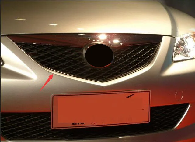 Решетка переднего бампера ABS хром для mazda 6 M6 2003-2004