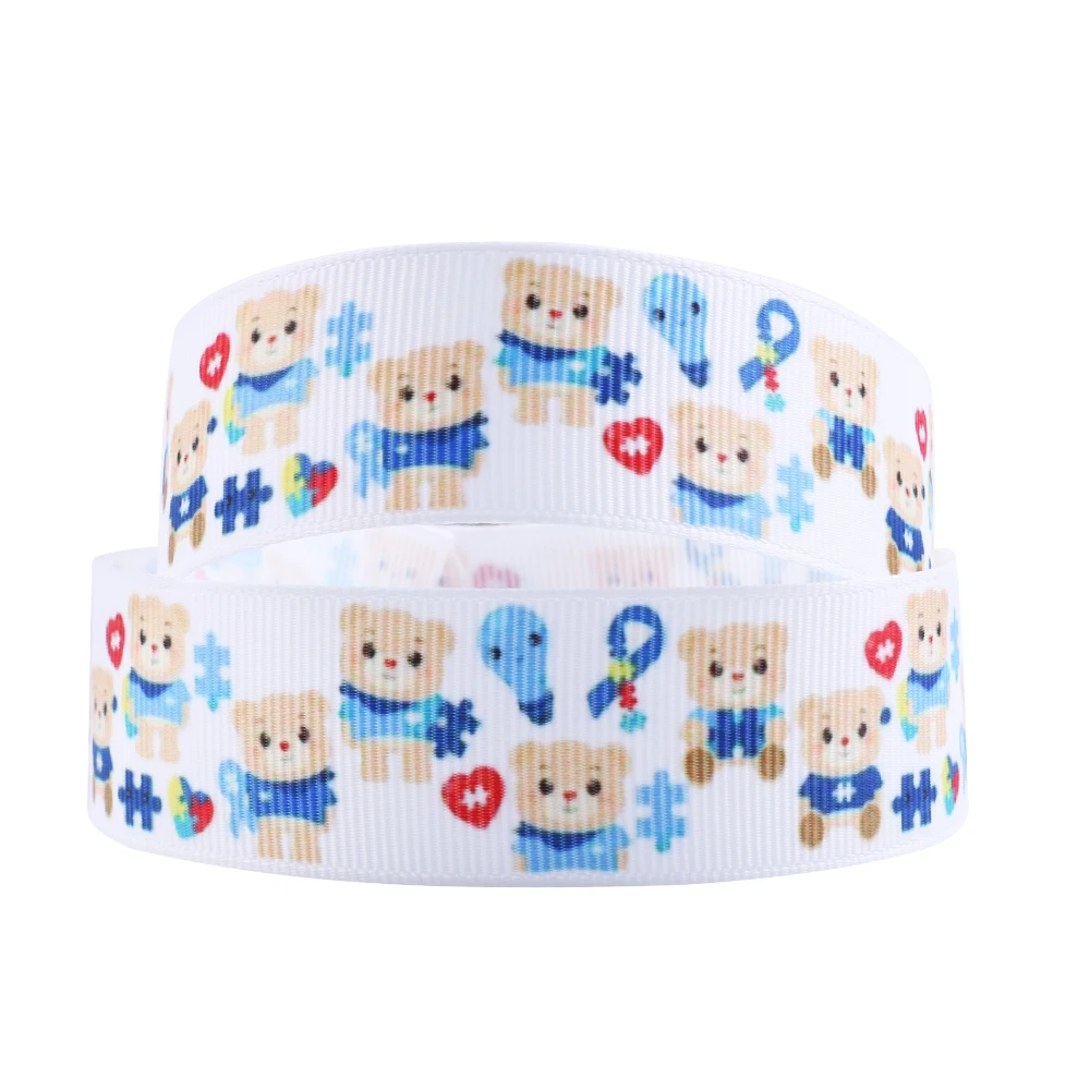 David accessories торт птица Хэллоуин снежные Цветы резинка из полиэстера лента 50 ярдов, материалы для ручных поделок, 50Yc4207 - Цвет: 25mm