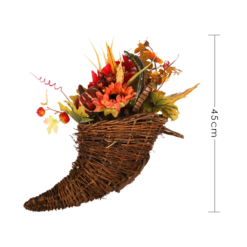 HOYVJOY рожок Dired Flowers Punpkin подсолнухи украшения 45 см большие искусственные цветы для