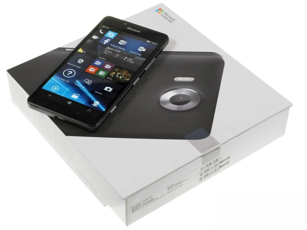 Новая версия ЕС, Мобильный телефон Nokia Micr osoft Lumia 950 Rm-1104, 4G LTE, 5,2 дюймов, 3 ГБ, 32 ГБ, 20 МП, камера, 3000 мА/ч, одна sim-карта, SM