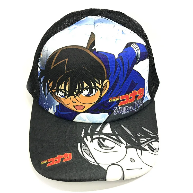 Conan-1 Аниме ACG Hatsune Miku Бейсбол остроконечная Кепка Snapback девушка солнцезащитная Кепка с сеткой - Цвет: Conan-1