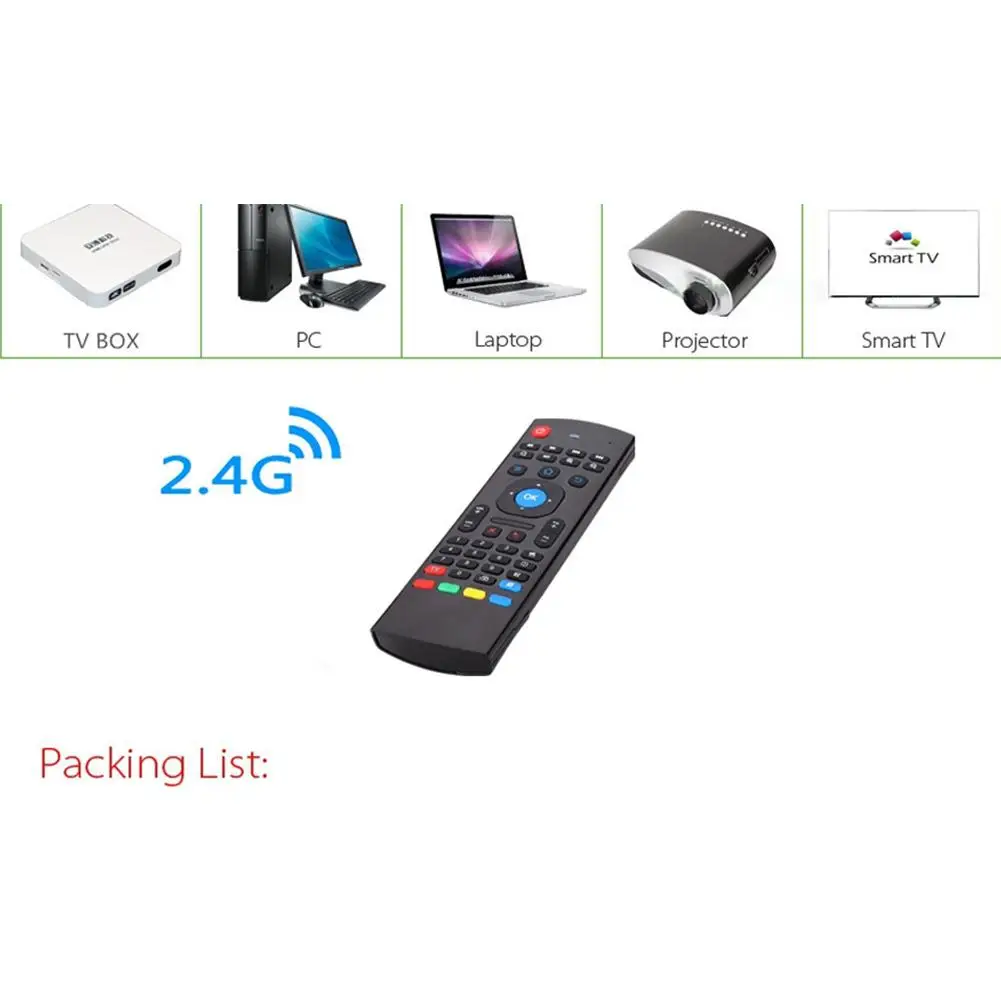 Беспроводная клавиатура None Air Mouse T3 с дистанционным управлением 2 4G RF для X96 tx3 mini A95X