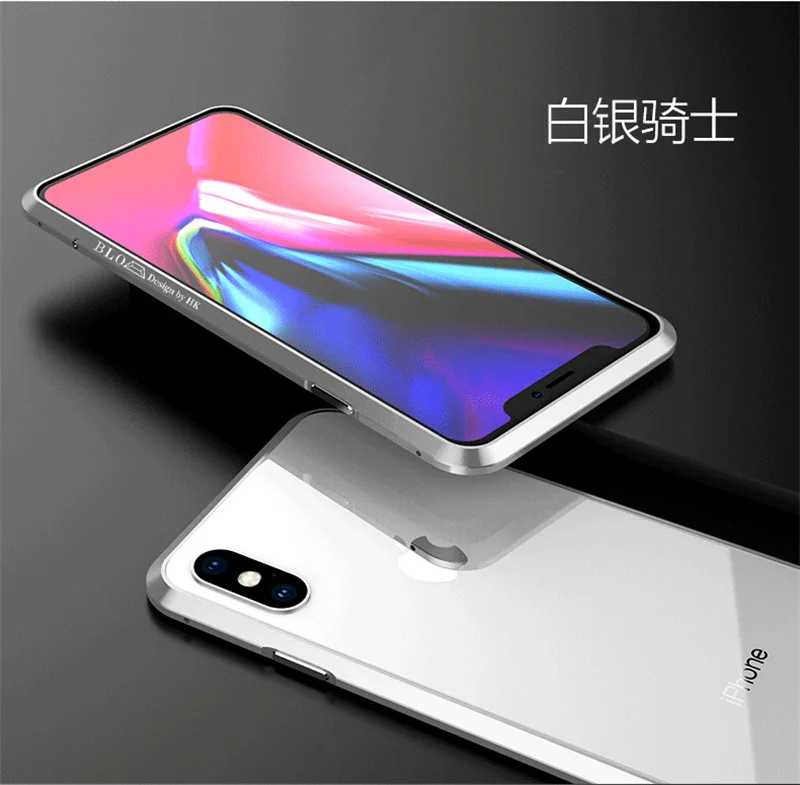Роскошный бренд BOBYT Алюминиевый металлический бампер для iPhone XS Max X противоударный защитный чехол с металлической кнопкой
