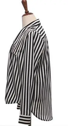 OL Women's Shirts Full Sleeve Striped Pleated Vetement Femme V-neck Top Women Slim Was Thin Ladies Office Formal Shirt |