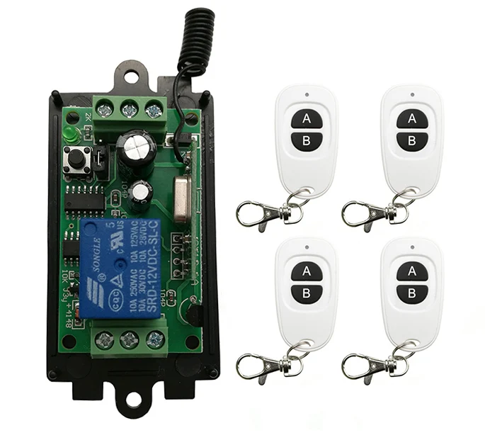 DC 9V 12V 24V 1 CH 1CH RF беспроводной мини-переключатель релейный приемник пульты