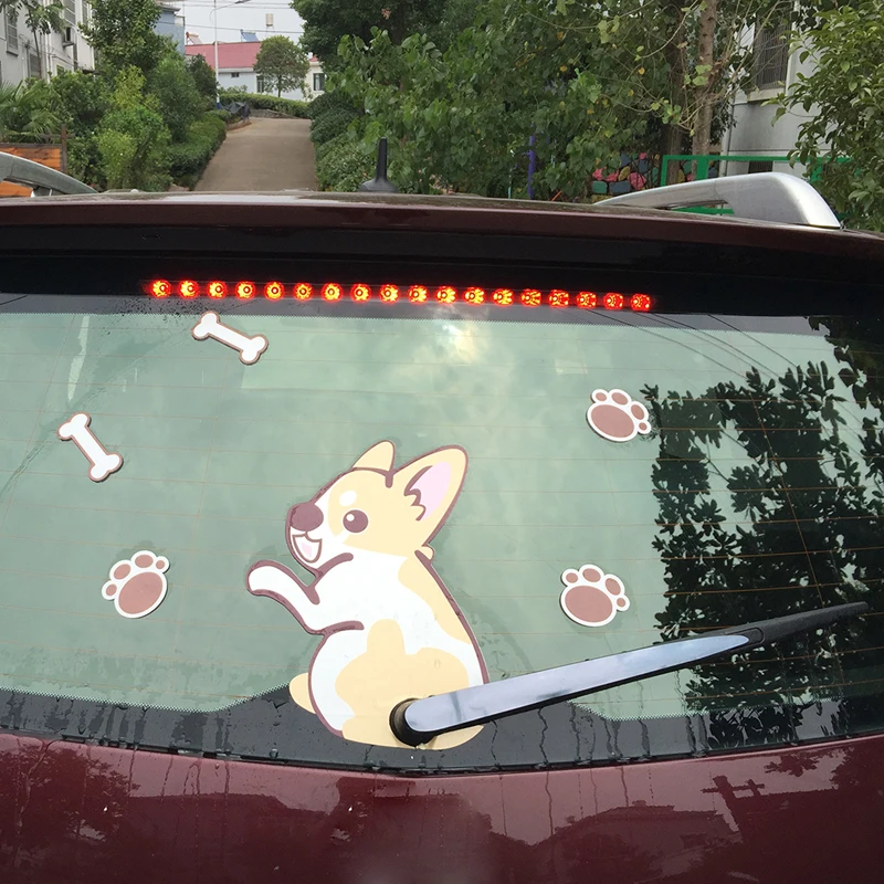 Автомобильные щетки KAWOO Стайлинг мультфильм смешные валлийские корги собака