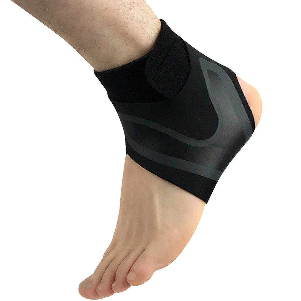 Left Foot Спортивные принадлежности влаги влагу предотвратить растяжение легкий черный эластичная повязка для лодыжки стрейч Велоспорт Футбол Баскетбол - Цвет: Left Foot