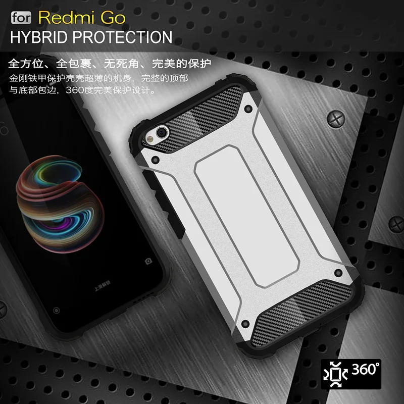Противоударный защитный чехол Redmi GO для Xiaomi Redmi GO, силиконовый чехол-бампер из гибридного материала для Redmi GO, чехол для телефона Xiomi Redmi GO