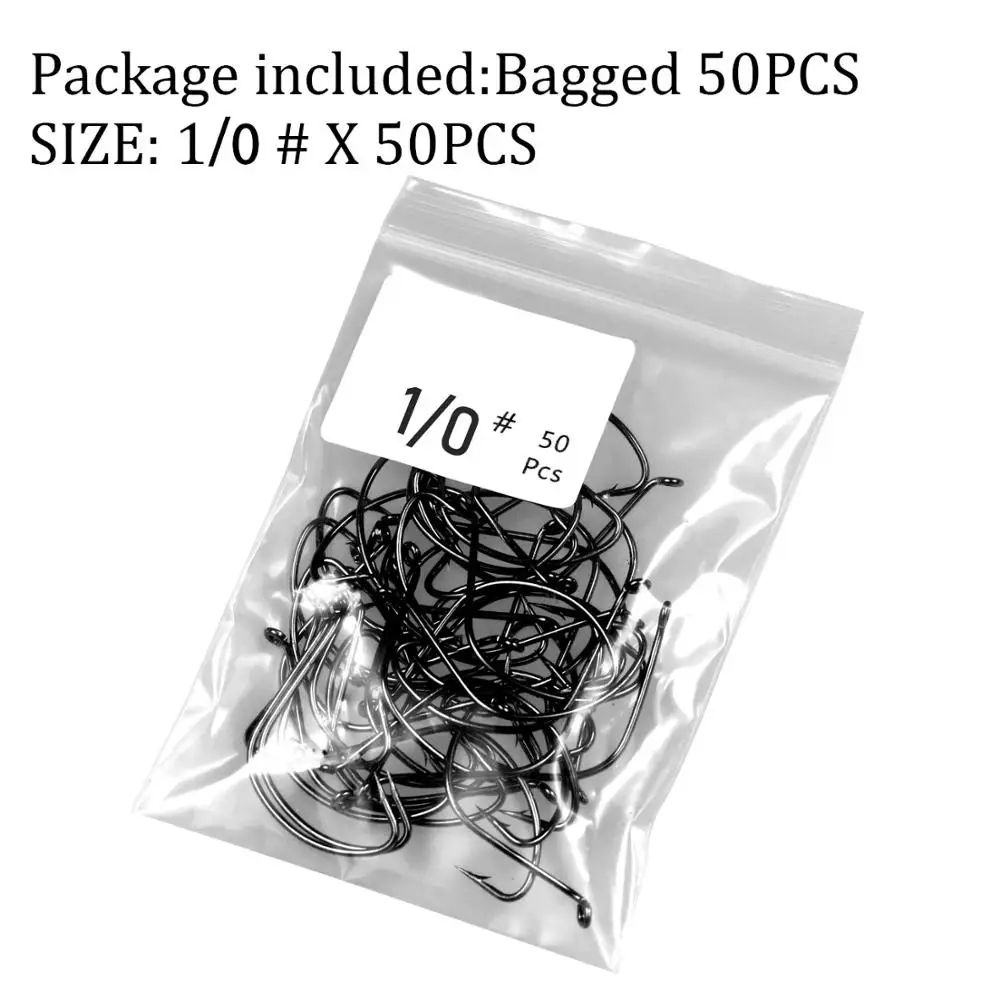 50pcs size 1-0 50 шт./пакет офсетная печать бронзовых морских рыболовных крючков из высокоуглеродистой Сталь разрыв крючки мягкие крючки для Червяков#2#, 1#, 1/0#2/0#3/0 рыболовные снасти - Цвет: 50pcs size 1-0