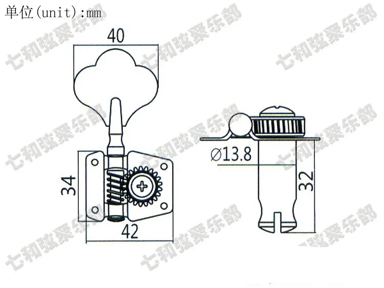 

A Set 3R2L Gold Opened 5 String Bass Tuning Pegs Tuners Machine Heads for Bass guitar part guitar accessories