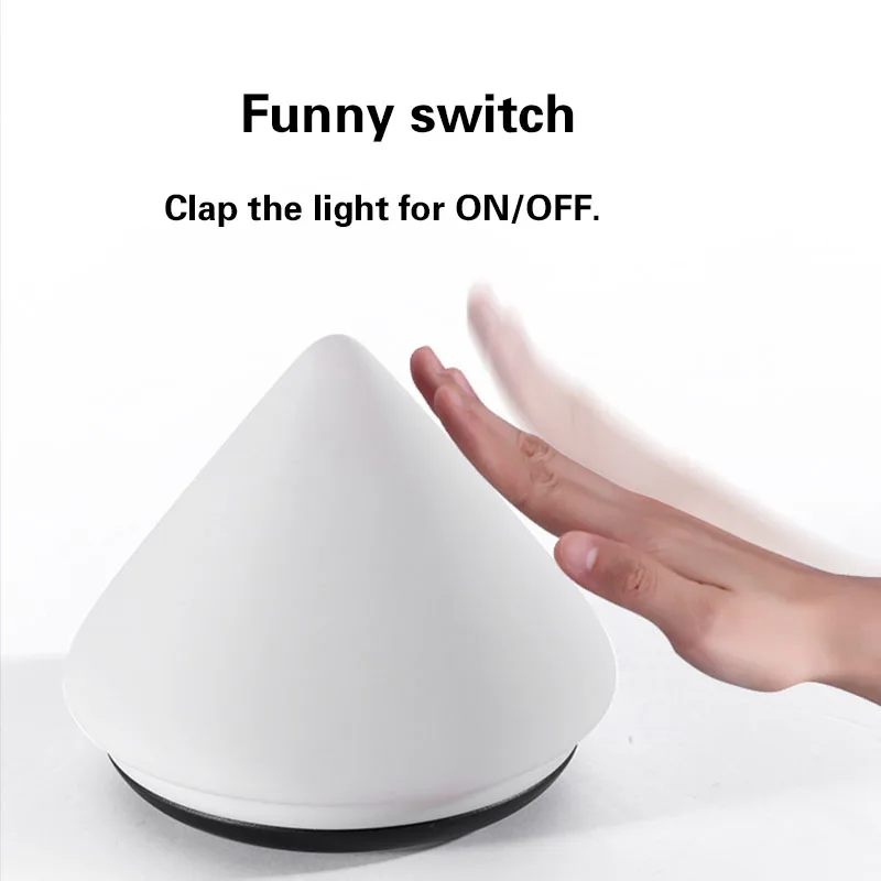 Премиум 7 видов цветов Пирамида LED USB дети животное ночник силиконовый мягкий