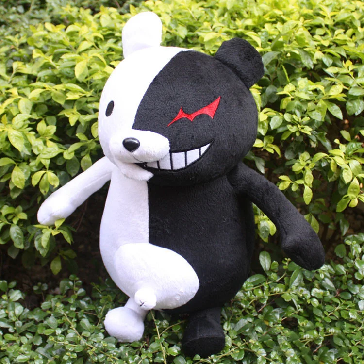 1" Danganronpa медведь аниме Dangan Ronpa Monokuma плюшевая кукла черный белый медведь мягкая игрушка подарок для детей