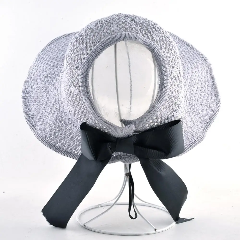 TQMSMY Fashion Ponytail Summer Hats For Women Elegant Straw Cap With Bow-knot Foldable Sun Ladies Wide Brim Visor CapsTMP71 | Аксессуары