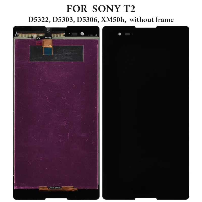 Для Sony Xperia T3 M50W D5103 сенсорный ЖК экран с рамкой детали сборки для T2 Ultra D5322 D5303 D5306