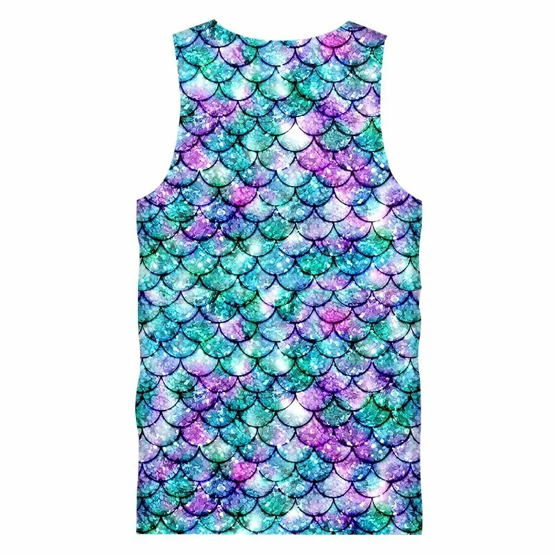 Футболка без рукавов OGKB повседневная безрукавка с 3D принтом для мужчин и