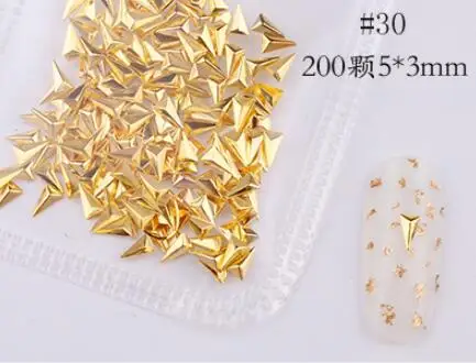 style 30 31 стиль выбор Nail наклепки 1 сумка металлический сплав для маникюра искусство украшения 3D Блестки для маникюра наклейки с животными украшения ногтей прелести - Цвет: style 30