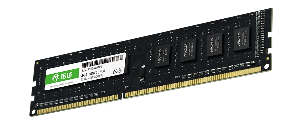 MAXSUN ram ddr3 8 Гб 1600 11-11-11-28 напряжение памяти 1,5 В Тип интерфейса 240pin Одиночная настольная память оперативная память ddr 3 1600 срок службы