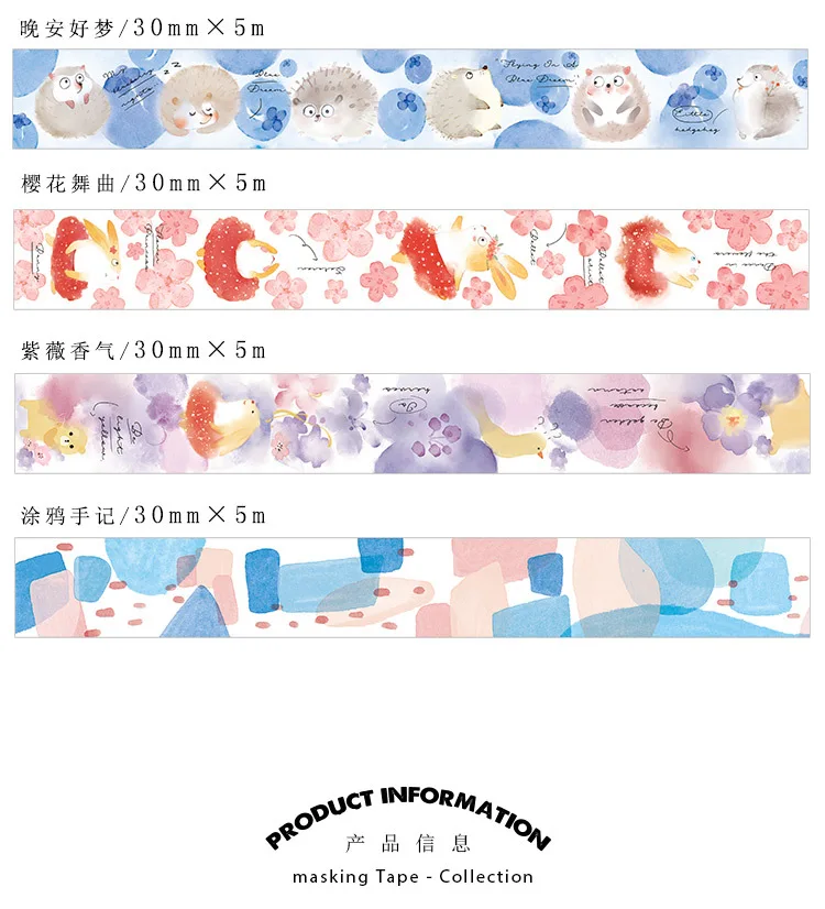 Mohamm 15/30 мм зоопарк фрукты Бумага декоративные Kawaii изоляционная лента Washi японская Канцелярия ремесла и Скрапбукинг Симпатичные лента