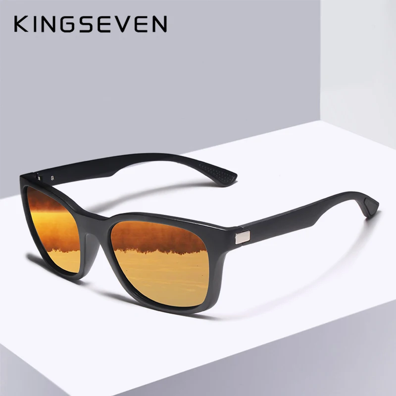 Солнцезащитные очки KINGSEVEN Классические модные поляризационные черные мужские