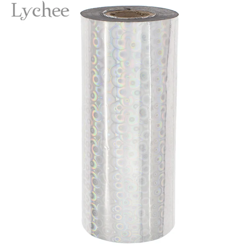 36 Lychee 16 см x 120 м ПЭТ многоцветная фольга горячего тиснения бумага тисненая Лазерная Фольга бумага DIY ручной работы материал для одежды карты - Цвет: 36