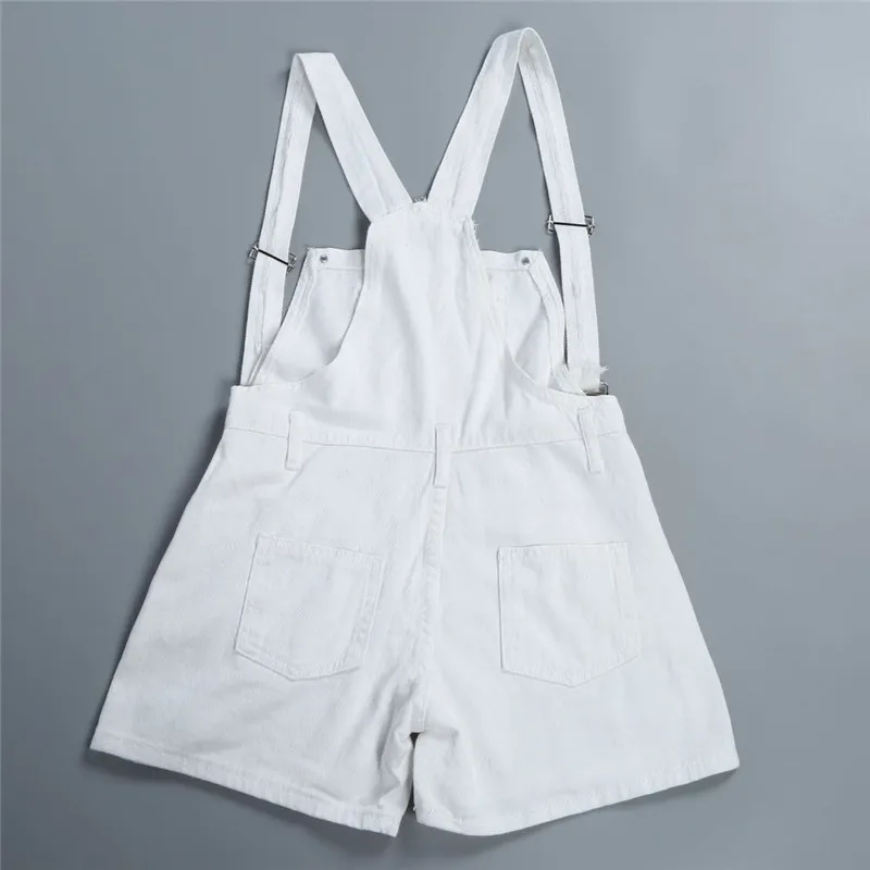 Джинсовые шорты с высокой талией для девочек женские подтяжки брюки новые летние