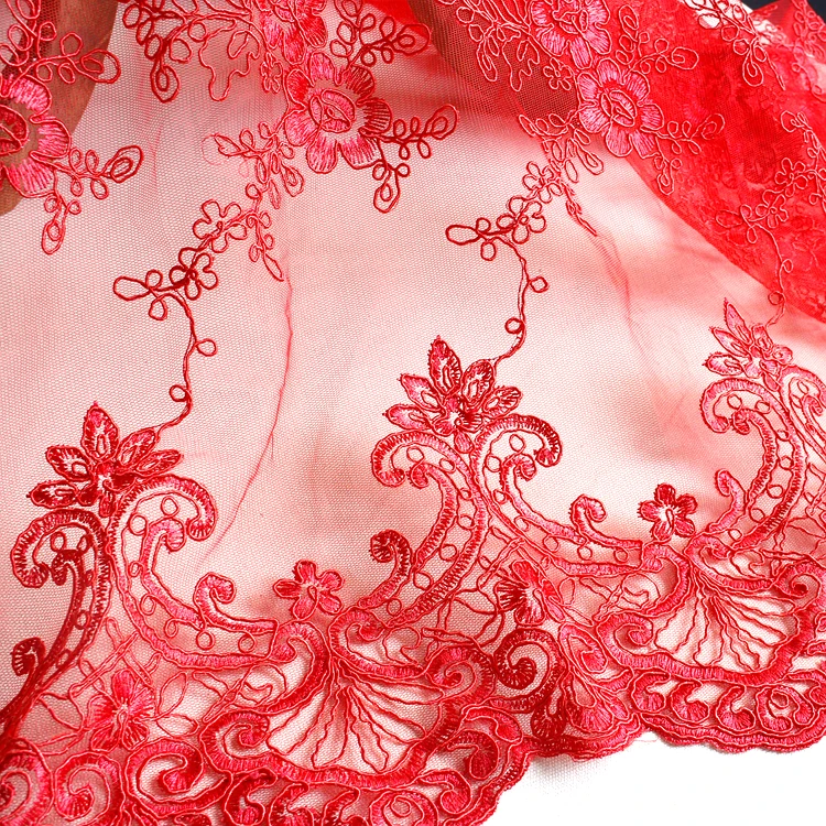 1.3*1meter embroidery Lace Fabric for wedding dress Embroidered applique party dresses fabrics DIY curtain bridal tulle | Дом и сад